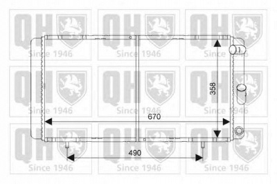 QUINTON HAZELL qer1322 -  Радиатор, охлаждение двигателя